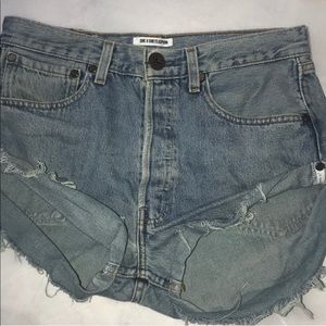 ONE by One Teaspoon Denim Shorts Vintage Bandits